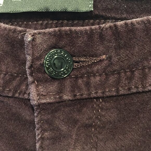 Womens Velvet Stretch Jeans/Pants sz W28 L32 - Wine - Picture 4 of 11